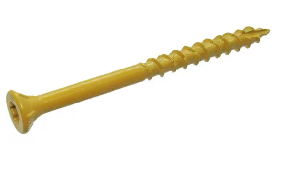 Deck Screw - Exterior 2-1/2" 9-Gauge Star-T25 Coarse-Thread Epoxy Coated Tan