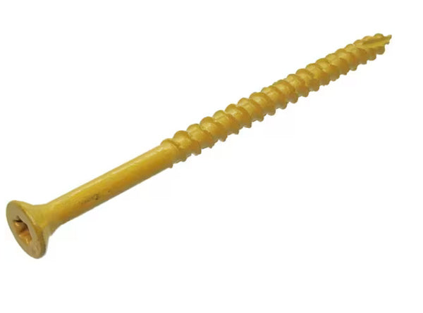 Deck Screw - Exterior 3" 9-Gauge Star-T25 Coarse-Thread Epoxy Coated Tan 5-lbs
