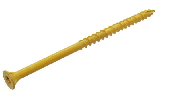 Deck Screw - Exterior 3-1/2" 10-Gauge Star-T25 Coarse-Thread Epoxy Coated Tan