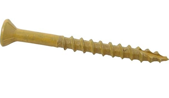 Deck Screw - Exterior 2" 9-Gauge Star-T20 Coarse-Thread Epoxy Coated Tan 25-lbs