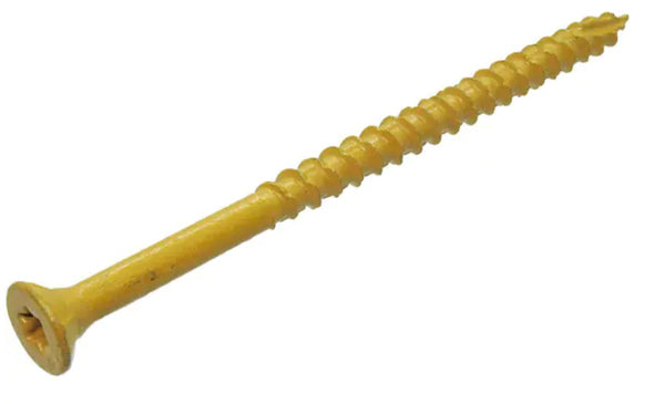 Deck Screw - Exterior 3" 9-Gauge Star-T25 Coarse-Thread Epoxy Coated Tan 25-lbs