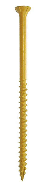 Deck Screw - Exterior 4" 10-Gauge Star-T25 Coarse-Thread Epoxy Coated Tan 25-lbs