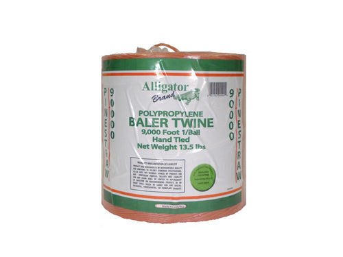 9,000 Orange Poly Baler Twine - 1 9,000' Tube