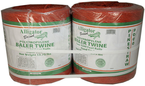 9,000 FT Orange Poly Baler Twine