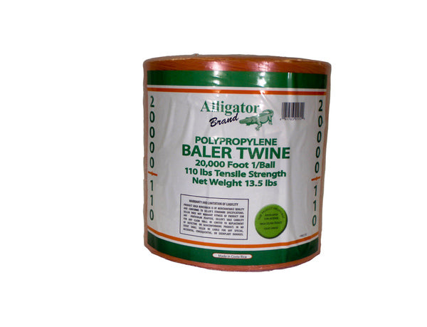 20,000 Orange Poly Baler Twine - 1 20,000' Tube