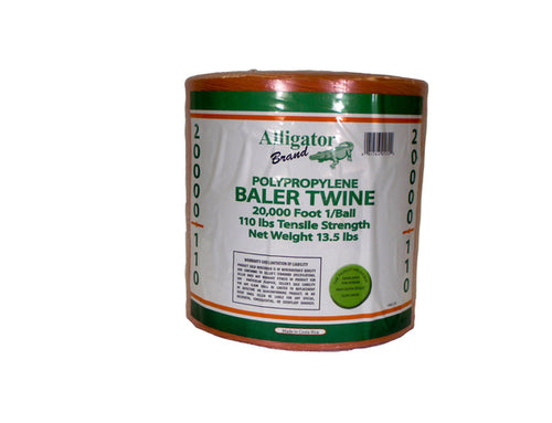 20,000 Orange Poly Baler Twine - 1 20,000' Tube
