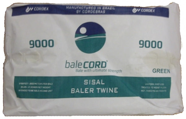 9,000 FT Green Sisal Baler Twine (2 Rolls of 4,500')