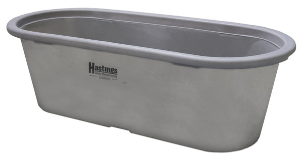 Stock Tank Polyethylene PRE224 Round-End 2x2x4 97-Gallon Gray