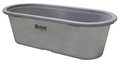 Stock Tank Polyethylene PRE224 Round-End 2x2x4 97-Gallon Gray