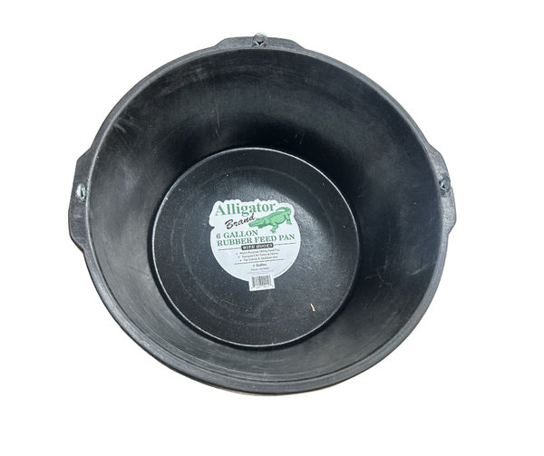 Alligator Brand Rubber Tub - 6 Gal w/ Hooks