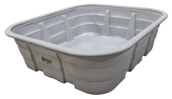 Stock Tank Polyethylene 7'x8'x28" 750-Gallon Gray