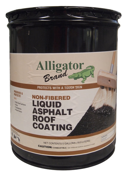 Non-Fibered Liquid Asphalt Roof Coating 5-gallon