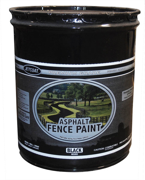 Asphalt Fence Paint - Black 5-gallon