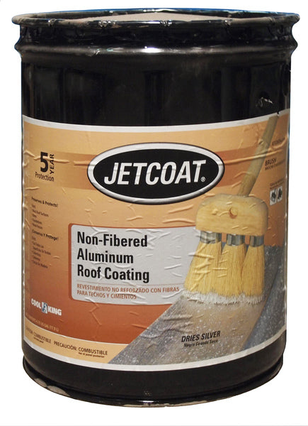 Non-Fibered Aluminum Roof Coating 5-gallon