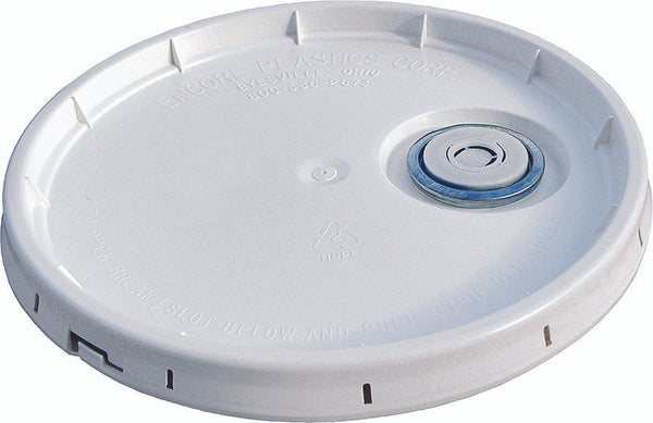 90-Mil 5-Gal Tear Strip Pail Lid W/Pour Spout